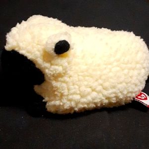Vintage Ty Beanie Wooly the Sheep Plush, no heart tag